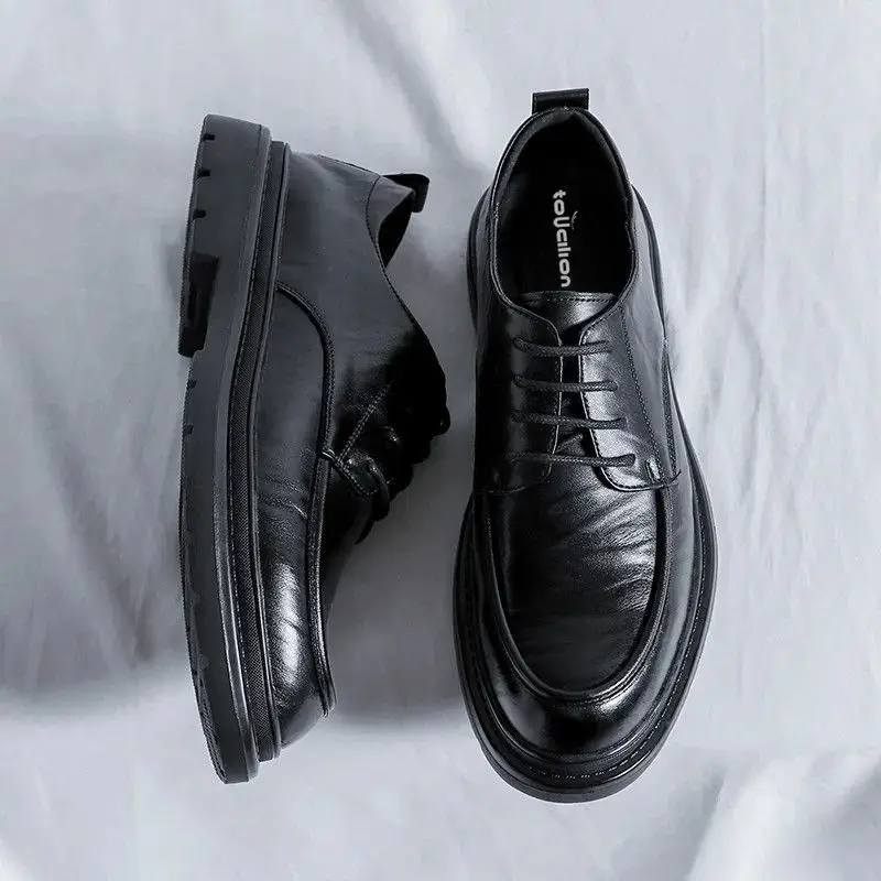 Crossfit Male - Lace Up Round Toe Men's Leather