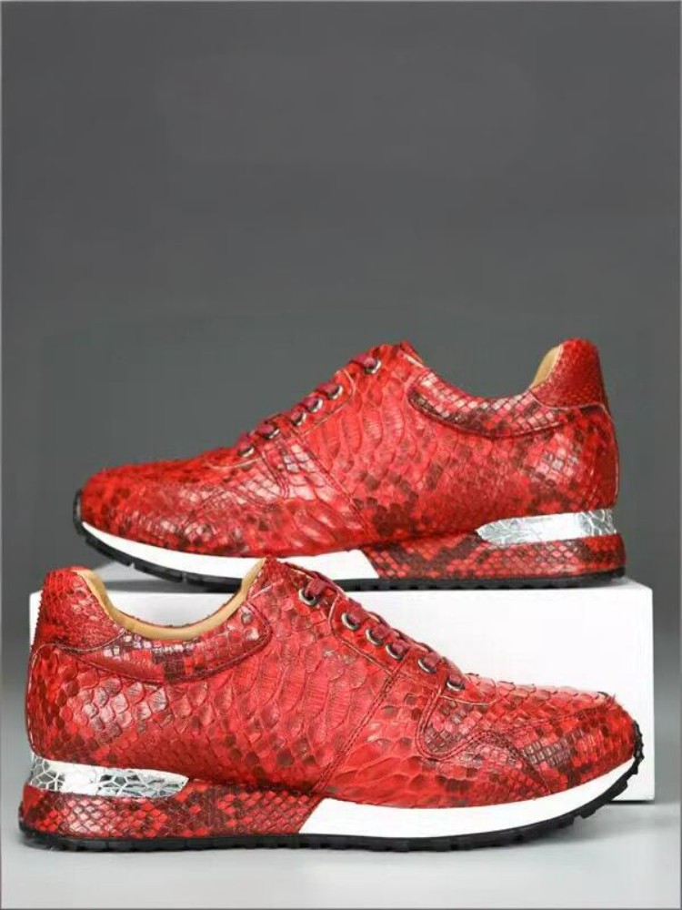 Concise Solid Color Snakeskin  - Crossfit Male 评论和价格