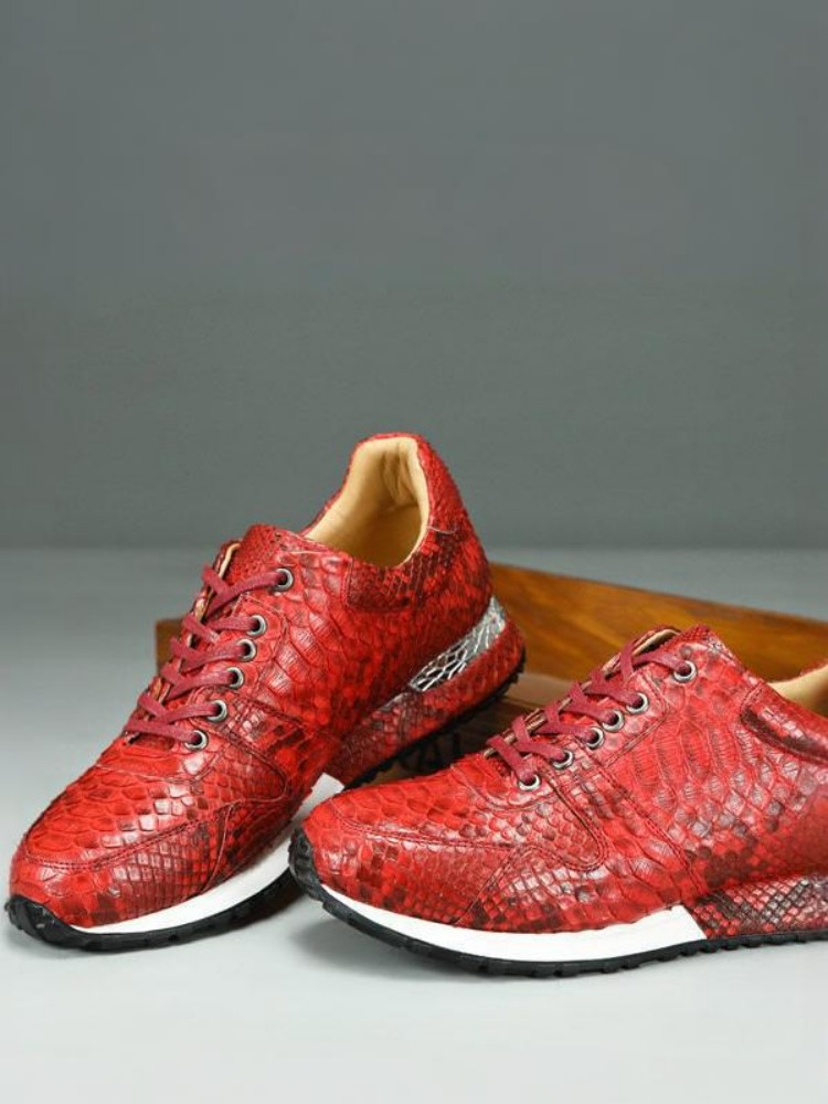 Concise Solid Color Snakeskin  - Crossfit Male 评论和价格