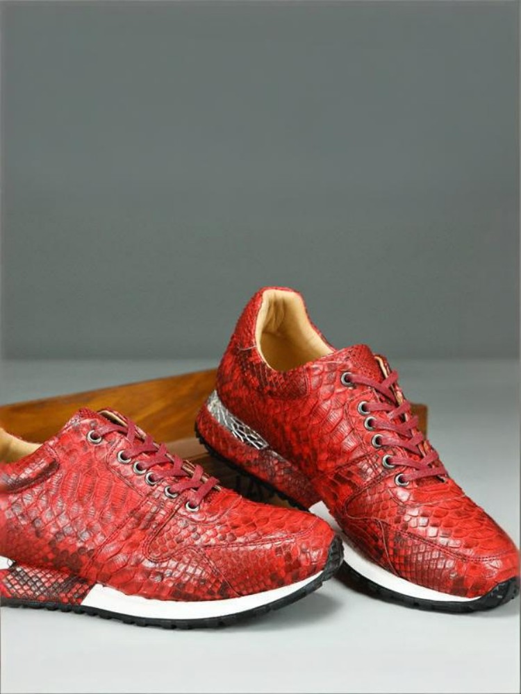 Concise Solid Color Snakeskin  - Crossfit Male 评论和价格